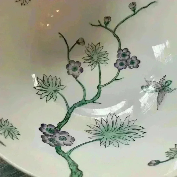 Nora Fenton Designs Bowl, Chinese Porcelain Hand Painted in Hong Kong - Picture 7 of 8
